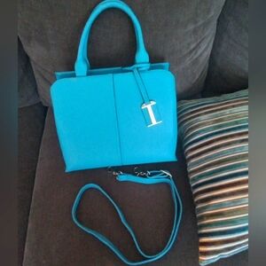 Bright Blue Bag Purse by Silver Rose NWOT